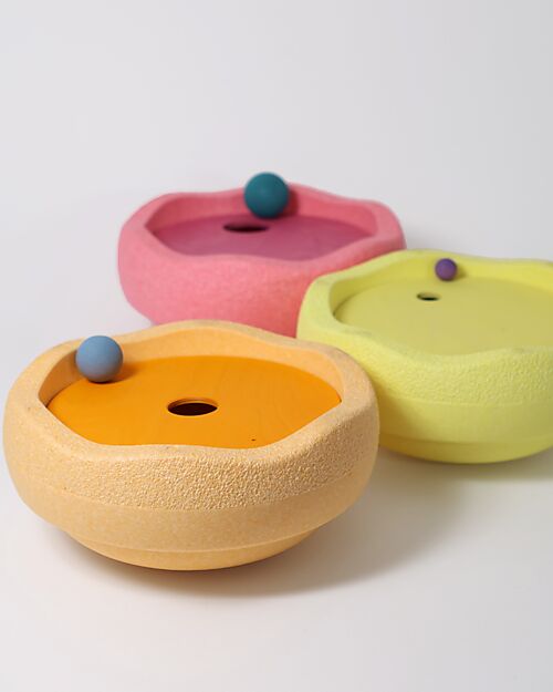 Grimm's The Rolling Discs Set - Warm Pastel - Grimm's x Stapelstein Balance Toys_