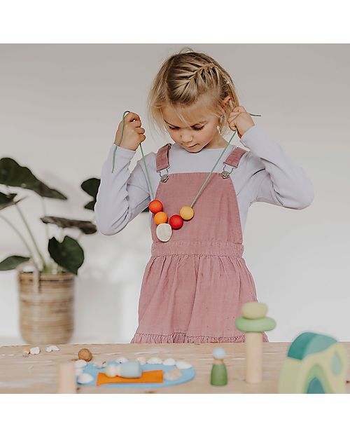 Grimm's Wooden Educational Game - Small World Play In the Woods - 19 Pieces Montessori Toys