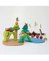 Grimm's Wooden Educational Game - Small World Play In the Woods - 19 Pieces Montessori Toys