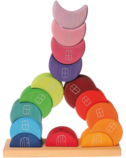 【最安値】 グリムス 月のお家 Piling Game Moon Houses Grimms Piling Game Moon Houses – Magic Forest Shop