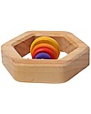 Grimm's Wooden Rattle Hexogonal Montessori Toys