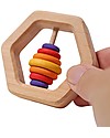 Grimm's Wooden Rattle Hexogonal Montessori Toys