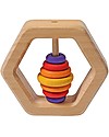 Grimm's Wooden Rattle Hexogonal Montessori Toys