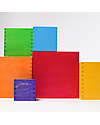 Grimm's Wooden Square Multi-Purpose Game Set - Rainbow - 6 Pieces Montessori Toys
