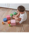 Grimm's Wooden Square Multi-Purpose Game Set - Rainbow - 6 Pieces Montessori Toys