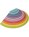 Grimm's Wooden Toy Large Semicircles Rainbowcolours - 12 pieces Montessori Toys