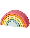 Grimm's Wooden Toy Pastel Rainbow, 6 pieces, 17 cm Montessori Toys