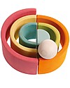 Grimm's Wooden Toy Pastel Rainbow, 6 pieces, 17 cm Montessori Toys
