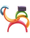Grimm's Wooden Toy Rainbow, 6 Pieces, 17 cm Montessori Toys
