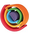Grimm's Wooden Toy Small Rainbow Tunnel, 6 pieces, 10,5 cm Montessori Toys