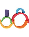 Grimm's Wooden Toy Small Rainbow Tunnel, 6 pieces, 10,5 cm Montessori Toys