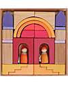 Grimm's World Construction Play Set - Desert World - Yellow - Red - Orange Wooden Blocks and Construction Sets