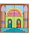 Grimm's World Construction Play Set - World of Clouds - Pastel Wooden Blocks and Construction Sets
