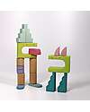 Grimm's World Construction Play Set - World of Clouds - Pastel Wooden Blocks and Construction Sets