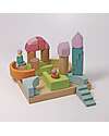 Grimm's World Construction Play Set - World of Clouds - Pastel Wooden Blocks and Construction Sets