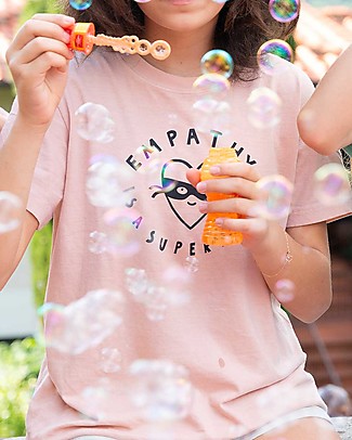Growing Together Empathy T-Shirt - Catecu Pink - Organic Cotton and Natural Colors T-Shirts And Vests