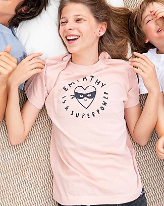 Growing Together Empathy T-Shirt - Catecu Pink - Organic Cotton and Natural Colors T-Shirts And Vests
