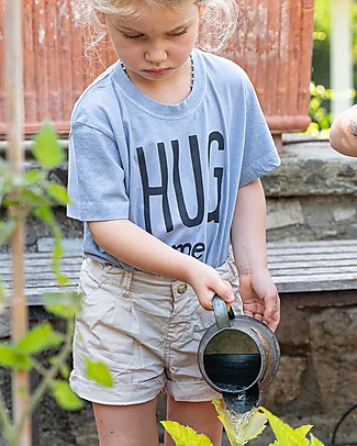 Growing Together Hug Me T-Shirt - Light Blue - Organic Cotton and Natural Colors T-shirts