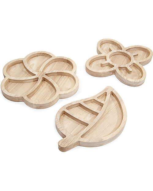 Guide Craft Loose Parts Organic Wooden Trays - Earth Tones - Classify and Sort Objects Sensory Games_