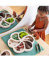 Guide Craft Loose Parts Organic Wooden Trays - Earth Tones - Classify and Sort Objects Sensory Games_