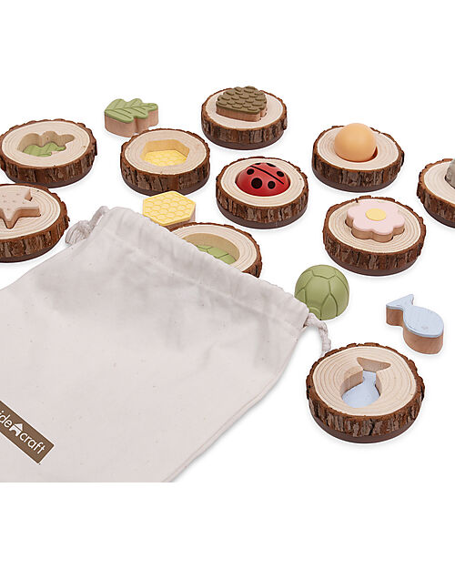 Guide Craft Nature Feel and Find Game - 24 Pieces - Nature and Its Shapes Sensory Games_