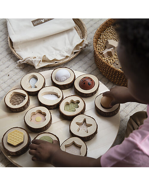 Guide Craft Nature Feel and Find Game - 24 Pieces - Nature and Its Shapes Sensory Games_