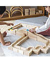 Guide Craft Unit Block Marble Run Set - 40 Pieces - STEM Learning Sensory Games_