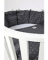 Guum Barcelona Bumper Plus for Miniguum Crib, Grey Bumpers