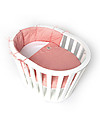 Guum Barcelona Bumper Plus for Miniguum Crib, Pink Bumpers