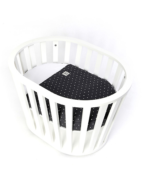 Guum Barcelona Fitted sleeping bag Plus for Miniguum Crib, Grey - It perfectly fits the crib! Sleeping Bags