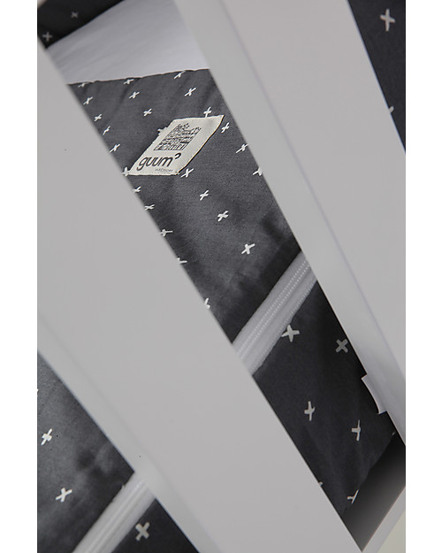 Guum Barcelona Fitted sleeping bag Plus for Miniguum Crib, Grey - It perfectly fits the crib! Sleeping Bags
