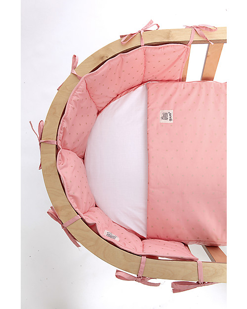 Guum Barcelona Fitted sleeping bag Plus for Miniguum Crib, Pink - It perfectly fits the crib! Sleeping Bags