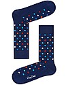 Happy Socks Blue Socks, Dots - Elasticated Cotton Socks