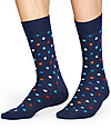 Happy Socks Blue Socks, Dots - Elasticated Cotton Socks