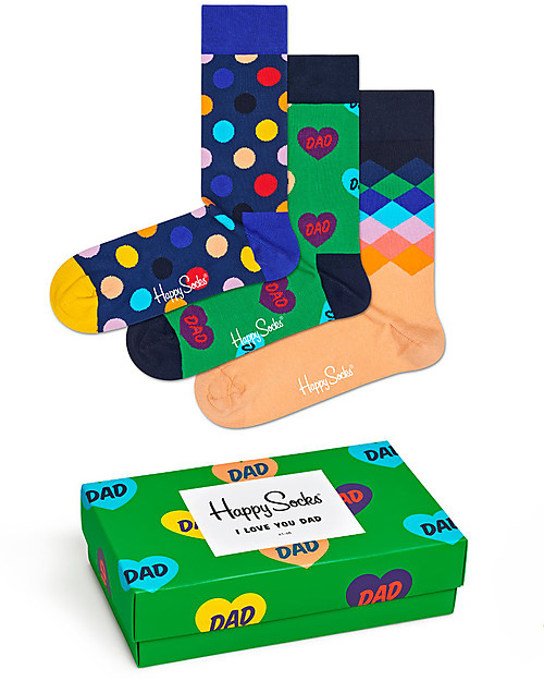 Happy Socks Father's Day Gift Box - pack of 3 Socks