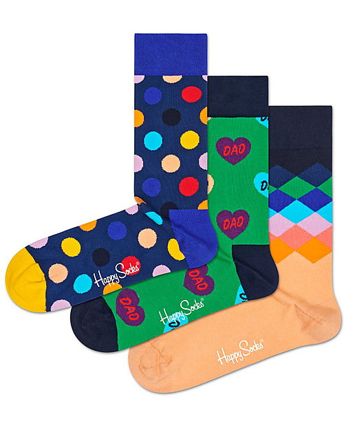 Happy Socks Father's Day Gift Box - pack of 3 Socks