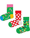 Happy Socks Kids Holiday Gift Box - pack of 3 Socks