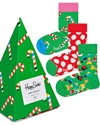 Happy Socks Kids Holiday Gift Box - pack of 3 Socks