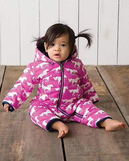 Hatley Baby’s Winter Puffer All-in-one Fairy Tale Horses (the perfect winter pramsuit!) Snowsuits