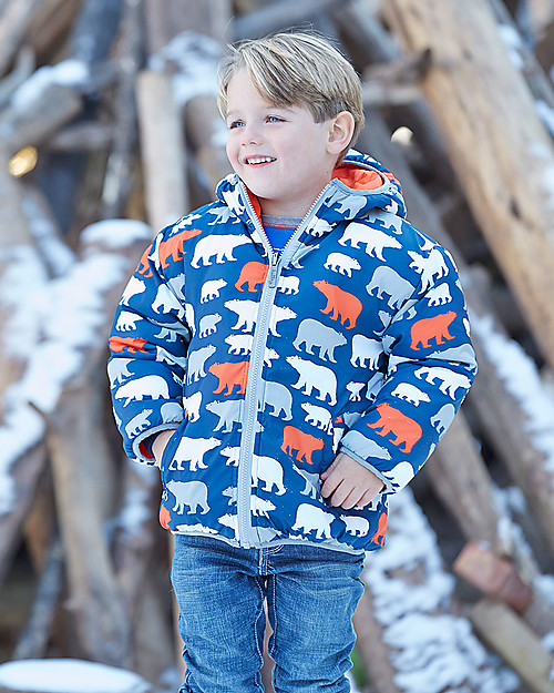 Hatley Boys Reversible Winter Puffer - Polar Bears Waterproof