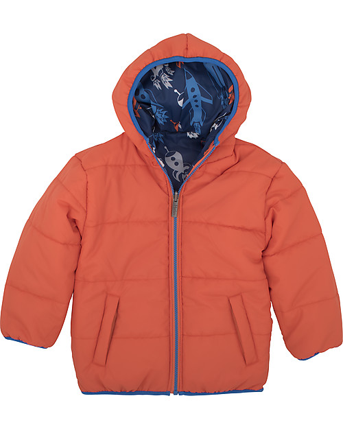 Hatley Boys Reversible Winter Puffer - Retro Rockets Waterproof