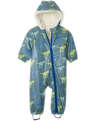 Hatley Colour Changing Baby Bundler All in One with Hood - T-rex Snowsuits