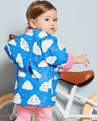 Hatley Colour Changing Raincoat - Cheerful Cloud - Warm and cozy PVC-free Jackets