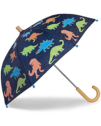 Hatley Colour Changing Umbrella - Linework Dinos - Change Color in the Rain! Umbrellas