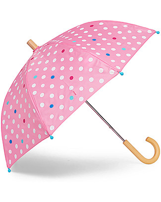 Hatley Colour Changing Umbrella - Polka Dots - Change Color in the Rain! Umbrellas