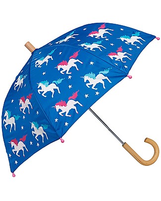Hatley Colour Changing Umbrella - Twinkle Unicorns - Change Color in the Rain! Umbrellas