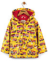 Hatley Fire Trucks Boys Raincoat - Hooded, lined and PVC-free Coats
