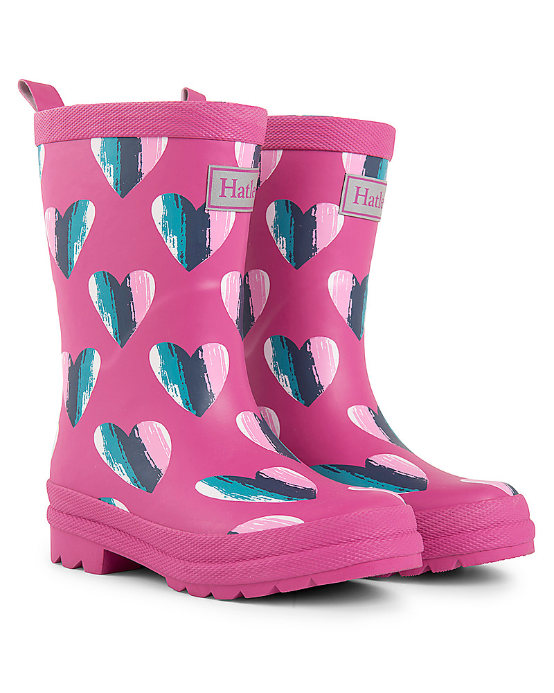 Hatley Girl Rain Boots, Hearts girl