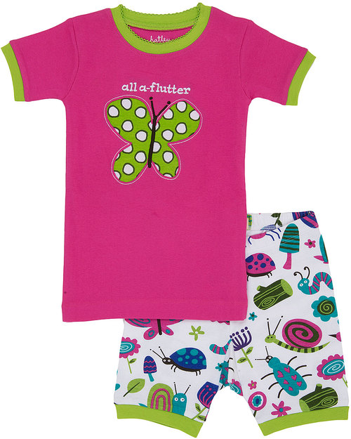 Hatley Girls Short Pyjama Set - “All a Flutter” - 100% cotton Pyjamas