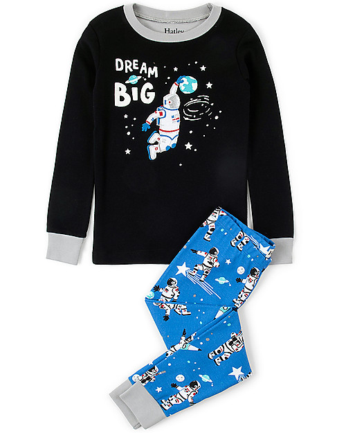 Hatley Long Sleeves Applique Pajama Set, Dream Big - 100% organic cotton Pyjamas